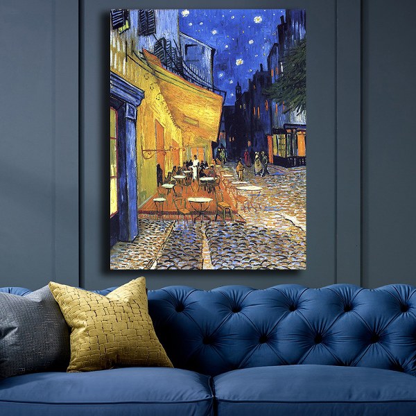 Vincent van Gogh Terrasse de Cafe de Nuit Kanvas Tablo