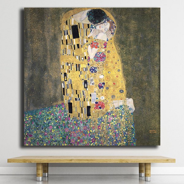 The Kiss Gustav Klimt Kanvas Tablo